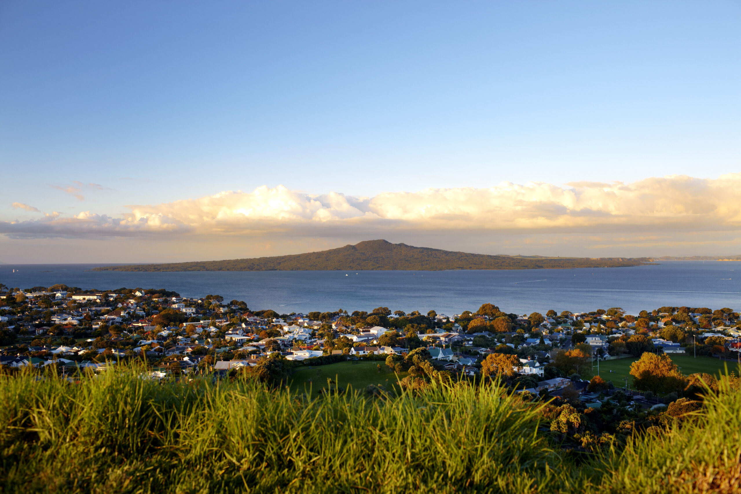 View of Rangitoto from Mt Victoria