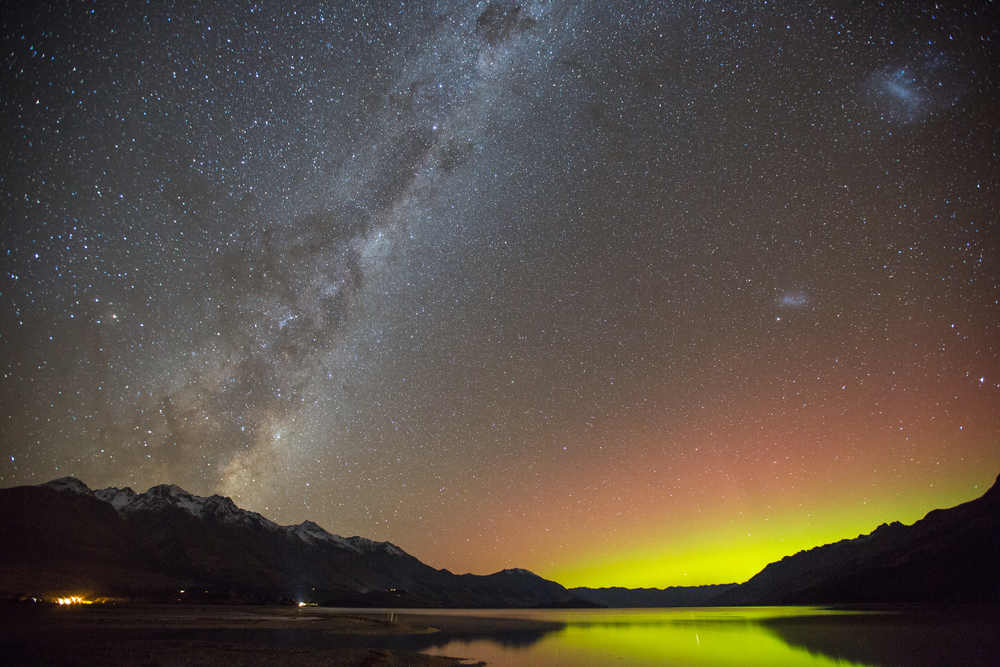 Kinloch night sky, milky way, aurora australis