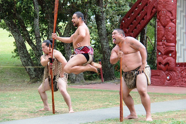 maori, men, leap